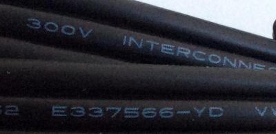 CABLE RCA / COMPONENT6FT / AWM 2562 E337566-YD VW-1 80°C 300V INTERCONNECT PRODUCTS LTD - Imagen 2