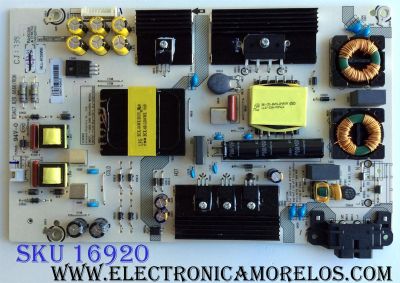 FUENTE DE PODER / HISENSE 223479 / RSAG7.820.6666/ROH / HLL-4155WE / CQC131340095636 / E166702 / PANEL HD500K3U54\S8\GM\CKD\ROH / MODELO 50H6D