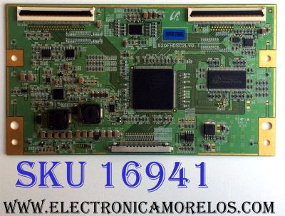 T-CON / SAMSUNG BN81-01698A / LJ94-02070F / 2070F / 520FHDSC2LV0.1 / PANEL LTA520HA05-V01 / MODELO LNT5281FX/XAA SN01