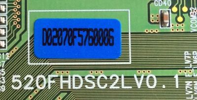 T-CON / SAMSUNG BN81-01698A / LJ94-02070F / 2070F / 520FHDSC2LV0.1 / PANEL LTA520HA05-V01 / MODELO LNT5281FX/XAA SN01 - Imagen 2