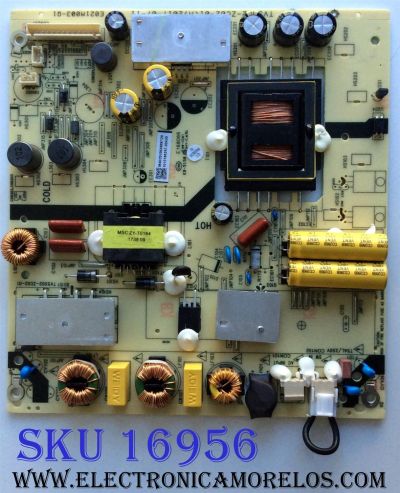 FUENTE DE PODER / HITACHI 1010186297 / TV5502-ZC02-01 / E021M003-Q1 / M40/2010035897/25 / E168066 / 1010186297-00430 / PANEL LSC490FN02-W / MODELO 49C61 MT7MD