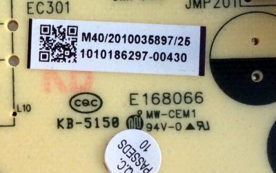 FUENTE DE PODER / HITACHI 1010186297 / TV5502-ZC02-01 / E021M003-Q1 / M40/2010035897/25 / E168066 / 1010186297-00430 / PANEL LSC490FN02-W / MODELO 49C61 MT7MD - Imagen 3