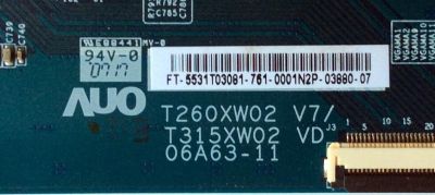 T-CON PARA TV AOC / LG / PHILIPS / NUMERO DE PARTE 5531T03081 / 55.31T03.081 / T260XW02 V7 / 06A63-11 / PANEL T315XW02 V.D / MODELOS L32W761 / 32LC7D-UB / 32LC7D-UB AUSTLJM / 32PFL5322/10 / 32PFL5332D/37 - Imagen 2