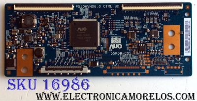 T-CON / NEC 55.55P02.C04 / 5555P02C04 / 55P09-C01 / P550HVN06.0 / PANEL P550HVN02.2 / MODELOS V552-AVT / V552 / SB-5570HD