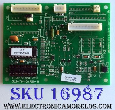 TARJETA PC / SUNBRITE TV SUN-764-AS6 / SUN-764-00 / E322179 / 764AS64661 / PANEL  P550HVN02.2 / MODELO SB-5570HD 