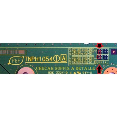 MAIN / PANASONIC TNPH1054KB /  TNPH1054 / CHECAR SI TRAE EL CONECTOR Y DOBLE TUNER / Y LOS COMPONENTES DEL SUFFIX COREECTOS / MODELO TC-L60DT60 - Imagen 2