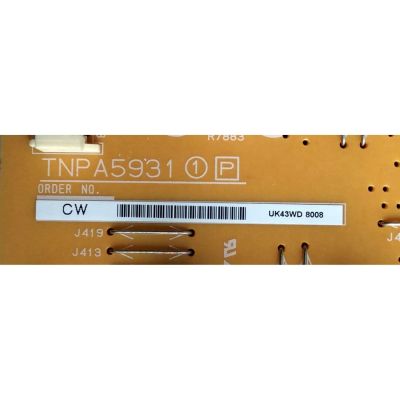 FUENTE DE PODER / PANASONIC TXN/P1YAUU / TNPA5931 / TNPA5931CW / PANEL PAV5534 / MODELO TC-55AS680U - Imagen 3