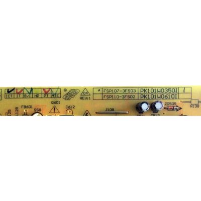 FUENTE DE PODER / TOSHIBA 75037554 / PK101W0350I / FSP107-3FS03 3BS0361515GP / 01-PK101W0350I / PANEL V500HJ1-ME1 REV.C2 / MODELOS 50L3400U / 50L1400U / 50L2400U / 50L2400UM - Imagen 3