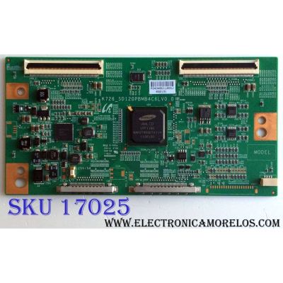 T-CON / UPSTAR LJ94-24348G / 24348G / K726_SD120PBMB4C6LV0.0 / PANEL LTA430HW02 / MODELO P43EWX 