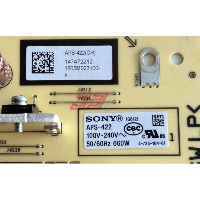 FUENTE DE PODER PARA TV SONY BRAVIA / NUMERO DE PARTE 147472211 / 147472212 / 1-983-477-12 / 1-983-477-13 / 1-474-722-11 / 1-474-722-12 / APS-422(CH) / APS-422 / PANEL LE550AQP / MODELOS XBR-55A8F / XBR55A8F / XBR-65A8F / XBR65A8F / XBR-65A8H / XBR65A8H - Imagen 3