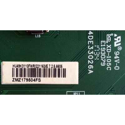 MAIN / INSIGNIA 221163 / RSAG7.820.7394/ROH / 4DE33026A / HU49K3110FWR / 221163/ E 7.2.5.6605 / PANEL HD490K3F81-L1\S0\BBY\GM\ROH 218273 / MODELO NS-49DR420NA18 - Imagen 3