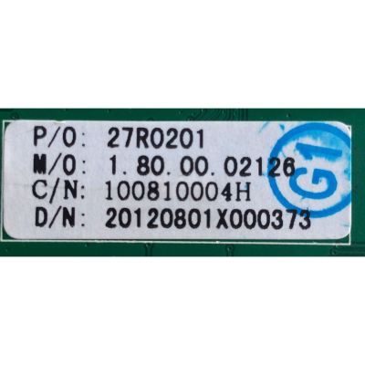 MAIN / AFFINITY 27R0201 / CV318H-X / 1.80.00.02126 / PANEL V390HJ1 P01 REV C1 / MODELO LE3951  - Imagen 2