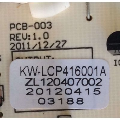 FUENTE DE PODER / UPSTAR KW-LCP416001A / E150742 / PCB-003 / PANEL LC320WXN / MODELO P32ETW  - Imagen 2