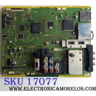 MAIN / PANASONIC TNPH0824AF / TNPH0824 / PANEL`S AX080A050G / AX080A050G REV B / MODELO TC-L32X1