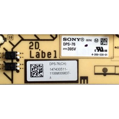 SUB FUENTE PARA TV SONY / NUMERO DE PARTE 1-474-305-11 / 147430511 / DPS-76 (CH) / 1-883-923-11 / G7A DPS-76 (CH) / PANEL'S LTY550HQ03-007 / FDHY600LT01 / MODELOS KDL-55NX720 / KDL-55HX820 / KDL-60NX720 - Imagen 2