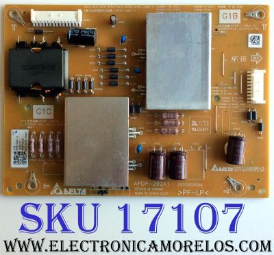 SUB FUENTE DE PODER / SONY 1-474-612-11 / G1B APDP-180A1 A / 147461211 / 2955020504 / G1C APDP-202A1 / PANEL YD5S650HTG01 / MODELO XBR-65X900C