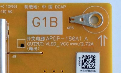 SUB FUENTE DE PODER / SONY 1-474-612-11 / G1B APDP-180A1 A / 147461211 / 2955020504 / G1C APDP-202A1 / PANEL YD5S650HTG01 / MODELO XBR-65X900C - Imagen 4