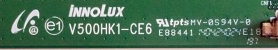 T-CON / PANASONIC SHY5455AT / V500HK1-CE6 / 5HY545SAT345B02EN00001 / E88441 / PANEL V390HK1-LE6 REV.F6 / MODELO TC-39AS530U - Imagen 3