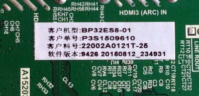 MAIN / FUENTE (COMBO) / UPSTAR H15081438 / TP.MS3393T.PB758 / BP32ES8-01 / PANEL BOEI320WX1-01 / MODELO P32ES8 - Imagen 4