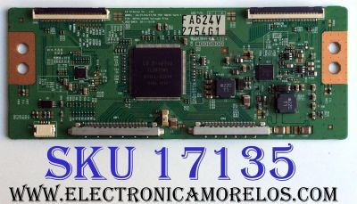 T-CON / 6871L-2754G / 6870C-0402C / 2754G / SUSTITUTAS 6871L-2836E / 6871L-2836B / 6871L-2754F / 6871L-2836A / 6871L-2754B / 6871L-2944A / 6871L-2944B / 6871L-2836F / 6871L-2754D / PANEL LC470EUD (SE)(F4) / MODELOS M3D470KD LTYPMKEN / M3D470KD LTMPMKEN