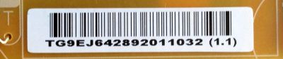 SUB FUENTE DE PODER PARA TV LG OLED / NUMERO DE PARTE EAY64289201 / LGP55L-16OP / 64289201 / PANEL LC550LQD (GJ)(P9) / MODELOS OLED55C6P-U / OLED55C6P-U.AUSZLH / OLED55C6P-U / OLED55C6P-U.BUSWLJR / OLED55C6P-U.AUSZLJR - Imagen 3