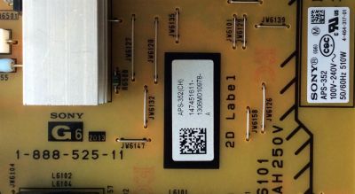 SUB FUENTE DE PODER / SONY 1-474-516-11 / APS-352 / 147451611 / APS-352(CH) / 1-888-525-11 / PANEL´S UD3Y546LTQ1 / SYV6531 / MODELOS XBR-65X850A / XBR-55X850A / XBR-55X900A / KDL-65W850A / KDL-65S990A / XBR-65X900A - Imagen 2