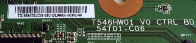 T-CON / SAMSUNG 55.54T01.C06 / T546HW01 V0 / 5554T01C06 / 54T01-C06 / PANEL T546HW01 V.0 / MODELOS LN55C630K1FXZA AA02 / LN55C610N1FXZA / LN55C630K1FXZA / LN55C650L1FXZA / EQ5588 - Imagen 2