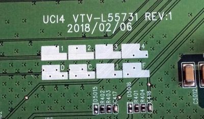 MAIN PARA TV TOSHIBA·FIRE TV 4K·UHD·HDR / NUMERO DE PARTE 631V0G00220 / 691V0G00220 / 631V0G00220 REV:1B / 691V0G00220 REV:1B / UCI4 / VTV-L55731 REV:1 / VTV-L55731 / PANEL U500DU01 TT103 / U500DU01-TT103 REV:CD1.A / MODELO TF-50A810U19 - Imagen 2