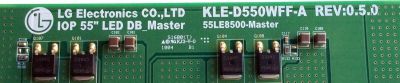 LED DRIVER MASTER / LG KLE-D550WFF-A / 55LE8500-MASTER / A1Y1019A / KLE-D550WFF-A REV:0.5.0 / PANEL LE85M55T240V5 / MODELOS 55LE8500-UA AUSWLJR / 55LE5400-UC / 55LE8500-UA - Imagen 3