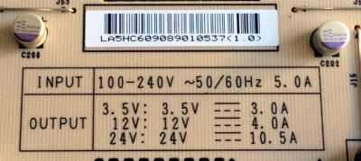 FUENTE DE PODER / LG EAY60908901 / 60908901 / 3PCGC10009A-R / PSLK-L903A / PANEL LE85M55T240V5 / MODELOS 55LE5400-UC / 55LE8500-UA AUSWLJR / 55LE8500-UA AUSWLUR / 55LX9500-UA AUSWLJR / 65LW6500-UA AUSDLUR - Imagen 2