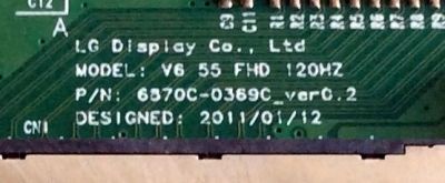 T-CON / LG 6871L-2710C / 6870C-0369C / 2710C / PARTES SUSTITUTAS 6871L-2675E / 6871L-2710A / PANEL LC550EUF (SD)(F2) / MODELOS 55LW6500-UA / 55LW5600-UA AUSYLUR - Imagen 3