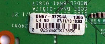 T-CON / SAMSUNG BN95-01088A / BN41-01817A / BN97-07294A / PANEL CY-LF600DSSV1H / MODELOS UN60F7050AFXZA HH01 / UN60F7100AFXZA HH01 - Imagen 3