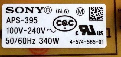 FUENTE DE PODER / SONY 4K 3D 1-474-633-11 / APS-395(CH) / 147463311 / 1-980-310-11 / APS-395 / PANEL´S SYV5543 / LSY550FF01-301 / SYV6542 MODELOS XBR-55X810C / XBR-49X800C / XBR-65X810C - Imagen 2