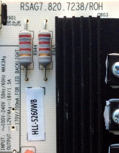 FUENTE DE PODER PARA TV SHARP / NUMERO DE PARTE 204390 / RSAG7.820.7238/ROH / HLL-5260WB / CQC13134095636 / PANEL'S HD550K3U82-K1 / HD550K3U82-K1\S5\GM\XP\BBY\ROH / DISPLAY ST5461D07.1 VER.2.2 / MODELO LC-55LBU591U - Imagen 2