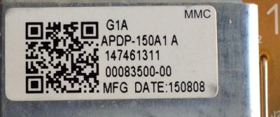 TARJETA G1A STATIC CONVERTER / SONY 1-474-613-11 / 147461311 / APDP-150A1 A / 2955020704 / APDP-150A1 / PANEL YD5S550HTG01 / MODELO XBR-55X900C - Imagen 4