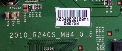 T-CON / SAMSUNG LJ94-03400Q / 2010_R240S_MB4_0.5 / 3400Q / PANEL LTF460HQ3-A08 / MODELO UN46C8000XFXZA SQ01 - Imagen 2