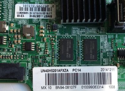 MAIN / SAMSUNG BN94-08107F / BN41-02245A / BN97-08781E / PARTE SUSTITUTA BN94-10715A / PANEL´S CY-DF400BGLV3H / CY-DF400BGLV8H / DISPLAY LSF400HM02-A01 / MODELOS UN40H5201AFXZA UF04 / UN40H5203AFXZA UN40H5203AFXZC / UN40H5201AFXZA LD05 - Imagen 2