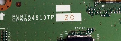 T-CON / SHARP RUNTK4910TPZC / KF778 / 4910TPZC / QPWBXF778WJN2 / QKITPF778WJN2 / XF778WJN2 / CPWBX4910TPZC / PARTE SUSTITUTA RUNTK4910TPZS / PANEL LK460D3GW80Z / MODELOS LC-46LE830U / LC-46LE832U / LC-40LE830U - Imagen 2