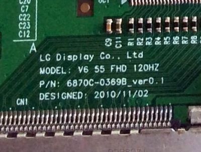 T-CON / LG 6871L-2603A / 6870C-0369B / 2603A / SUSTITUTAS 6871L-2430H / 6871L-2430D / 6871L-2762B / 6871L-2627C / 6871L-2627E / PANEL´S LC550EUF (SD)(F2) / LC550EUF (SD)(F1) / MODELOS 55LW5600-UA AUSYLJR / 55LW5600-UA / 55LW5700-UE / 55LW6500-UA - Imagen 3