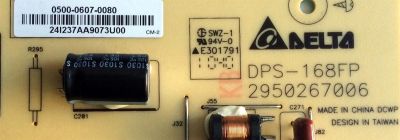 FUENTE DE PODER / VIZIO 0500-0607-0080 / 2950267006 / DPS-168FP A / 50006070080 / PANEL LC420EUS (SC)(A2) / LC420EUS / MODELO XVT3D424SV - Imagen 2