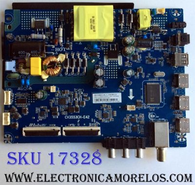 MAIN FUENTE (COMBO) / INSIGNIA 320021043101001 / CV3553CH-E42 / CV3553CH_E42_11_170427BBY / 7.T3553CHE4211.3A0 / 1707241957 / 076E2L02731B0 / E476721 / 79H11491709FB / PANEL BOEI430WU1 / DISPLAY 	HV430FHB-N10 / MODELO NS-43D420NA18