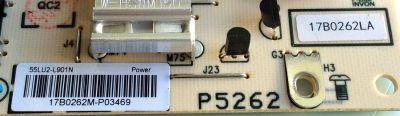 FUENTE DE PODER  LG / 55LU2-L901N / L6R021 /  17B0262LA  / 17B0262M / 168-L6R021-W0 J4 / 5835-L6R021-W000 / E249823 / CTI-600 / P5262 / PANEL´S SDL550WY (LD0-910) / LC550EGJ (SK)(A4) / MODELO 55UJ6200-UA CUSYLH - Imagen 3