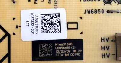 TARJETA D2N BACKLIGHT / SONY A-1663-188-B / 1-878-621-12 / A1663188B / 187862112 / PANEL LTY400HF04-001 / MODELO KDL-40W5100 - Imagen 3