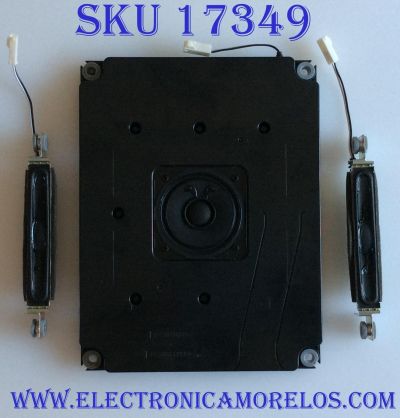 KIT DE BOCINAS PARA TV SHARP / 547764 / PS-HIFR(17) / PC+ABS FR(40) / RSP-ZA575WJZZ / RSP-ZA572WJZZ / MODELOS LC-60UQ17U / LC-70LE845U / LC-70TQ15U