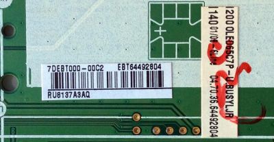 MAIN / LG OLED EBT64492804 / EAX67125703(1.1) / 7DEBT000-00C2 / EAX67125703 / PANEL LC650AQD (EK)(A1) / MODELOS OLED65C7P-U / OLED65C7P-U.BUSYLJR - Imagen 2
