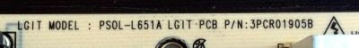 FUENTE DE PODER / LG OLED EAY64490601 / 3PCR01905B / 64490601 / CCP-5008SW / CTI-600 / LGP65C7-17OP / PS0L-L651A / E247691 / PANEL LC650AQD (EK)(A1) / MODELOS OLED65C7P-U / OLED65C7P-U.BUSYLJR / OLED65E7P-U / OLED65E7P-U.BUSYLJR - Imagen 3