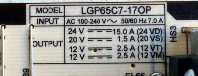 FUENTE DE PODER / LG OLED EAY64490601 / 3PCR01905B / 64490601 / CCP-5008SW / CTI-600 / LGP65C7-17OP / PS0L-L651A / E247691 / PANEL LC650AQD (EK)(A1) / MODELOS OLED65C7P-U / OLED65C7P-U.BUSYLJR / OLED65E7P-U / OLED65E7P-U.BUSYLJR - Imagen 2