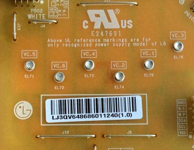 FUENTE DE PODER PARA TV LG / NUMERO DE PARTE EAY64868601 / EAX67645601 (1.6) / LGP65-18UL6 / 64868601 / 3PCR02226A / PANEL LC650EQG / LC650EQH / LC658EQH / MODELOS 65SK8000PUA / 65SK8000AUB / 65UK7700AUB / 65UK7700PUD - Imagen 5
