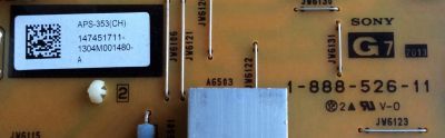 FUENTE DE PODER / SONY 1-474-517-11 / APS-353 / 147451711 / 1-888-526-11 / APS-353(CH) / PANEL UD3Y546LTQ1 / MODELOS XBR-55X850A / XBR-55X900A - Imagen 3