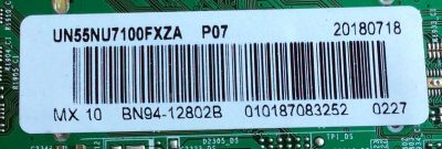 MAIN PARA TV SAMSUNG 4K·UHD·HDR / NUMERO DE PARTE BN94-12802B / BN41-02635A / BN97-13980B / BN9412802B / PANEL CY-NN055HGLV2H / DISPLAY LSF550FN13-Q04 / MODELO UN55NU / UN55NU710DFXZA FA01 / UN55NU7100FXZA FB04 / UN55NU7200FXZA FA01 / HG55NJ690UFXZA FA01 - Imagen 2